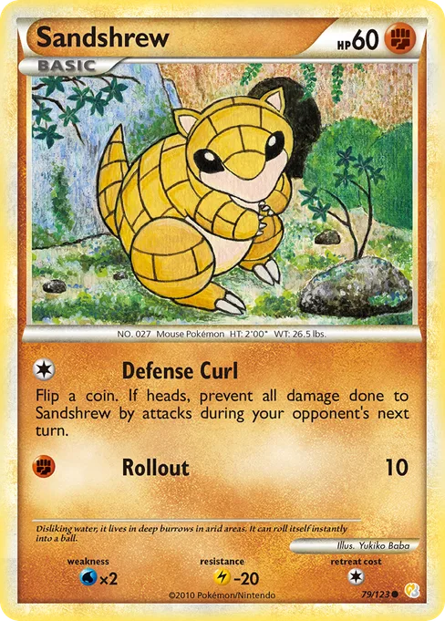 Sandshrew, HeartGold & SoulSilver #79
