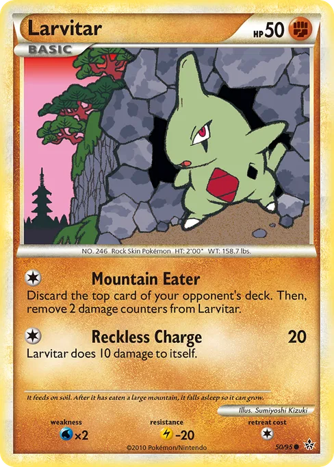 Larvitar, HS—Unleashed #50
