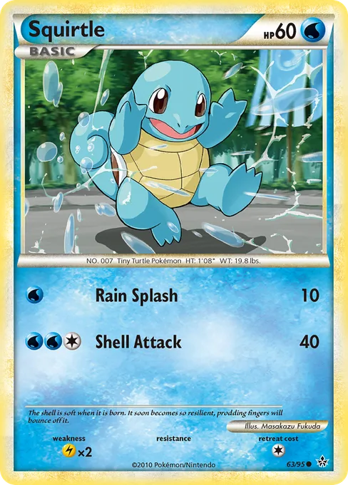 Squirtle, HS—Unleashed #63