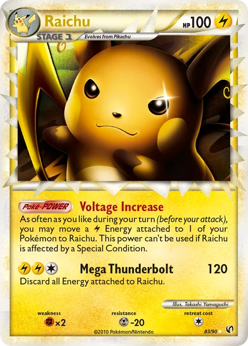 Raichu, HS—Undaunted #83