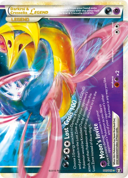 Darkrai & Cresselia LEGEND, HS—Triumphant #100
