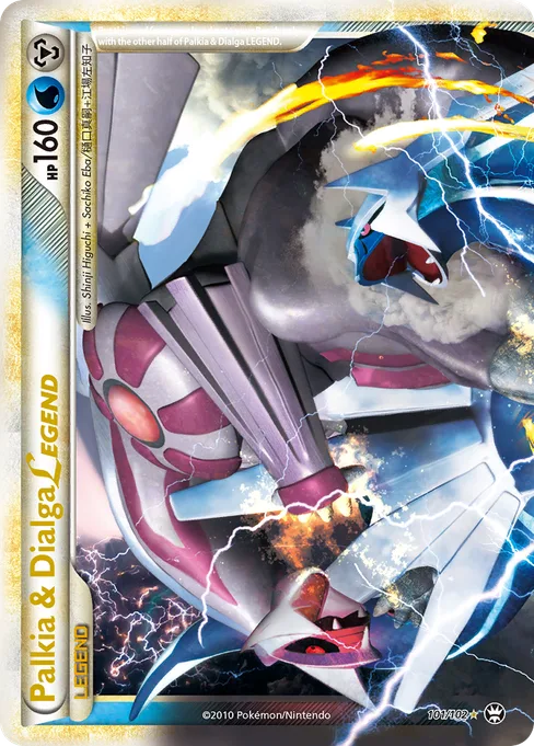 Palkia & Dialga LEGEND, HS—Triumphant #101
