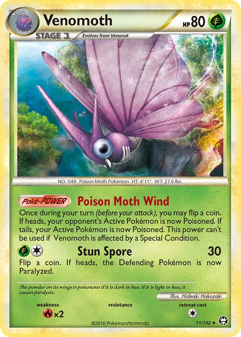 Venomoth, HS—Triumphant #11
