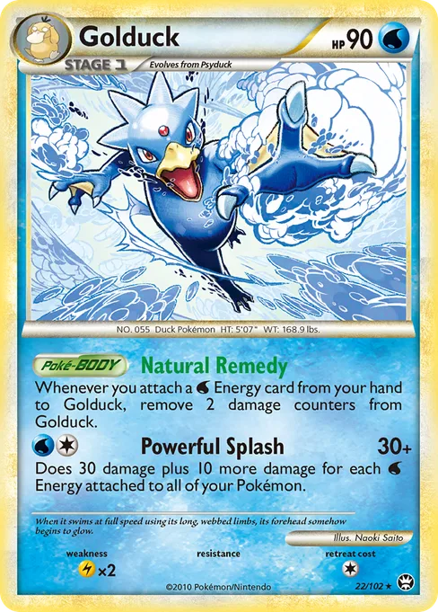 Golduck, HS—Triumphant #22