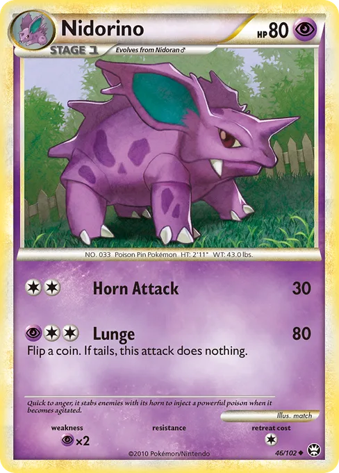 Nidorino, HS—Triumphant #46