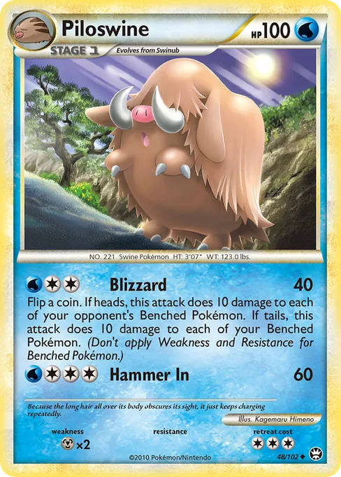 Piloswine, HS—Triumphant #48