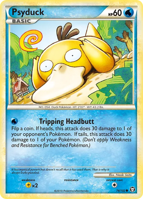 Psyduck, HS—Triumphant #74