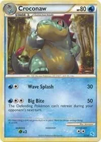 Croconaw, HGSS Trainer Kit: Gyarados & Raichu #17