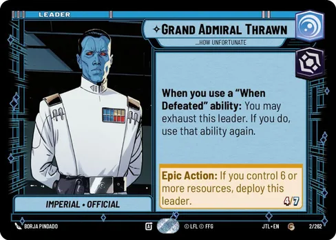 Grand Admiral Thrawn — ...How Unfortunate, Jump to Lightspeed #002