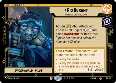 Rio Durant — Wisecracking Wheelman, Jump to Lightspeed #015