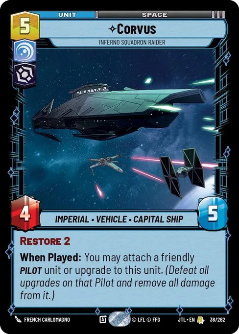 Corvus — Inferno Squadron Raider, Jump to Lightspeed #038