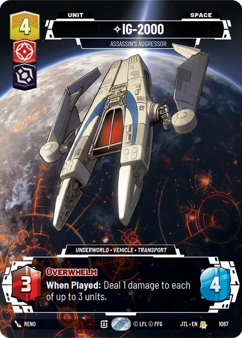 IG-2000 — Assassin's Aggressor, Jump to Lightspeed #1067