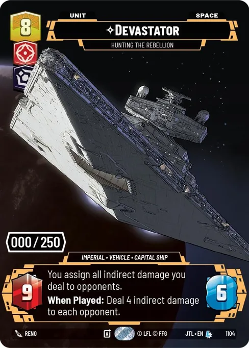 Devastator — Hunting the Rebellion, Jump to Lightspeed #1104