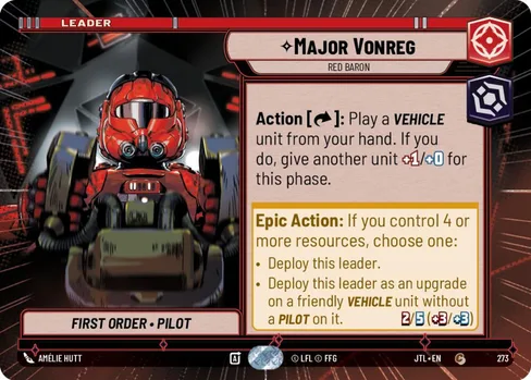 Major Vonreg — Red Baron, Jump to Lightspeed #273