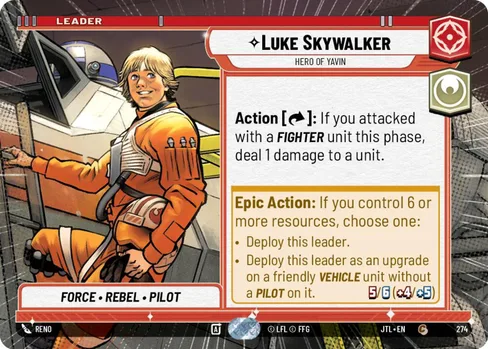Luke Skywalker — Hero of Yavin, Jump to Lightspeed #274