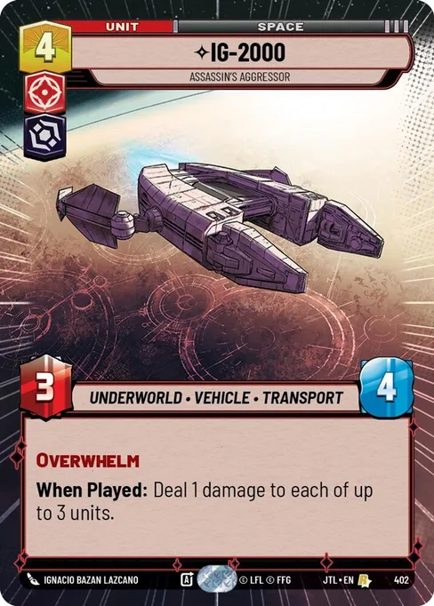 IG-2000 — Assassin's Aggressor, Jump to Lightspeed #402