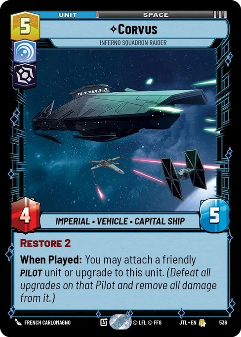Corvus — Inferno Squadron Raider, Jump to Lightspeed #536