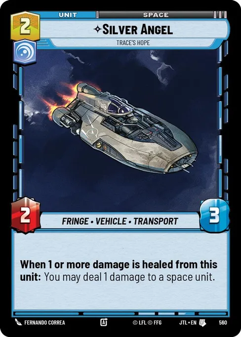 Silver Angel — Trace's Hope, Jump to Lightspeed #560