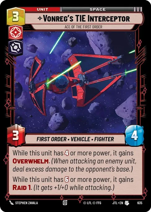Vonreg's TIE Interceptor — Ace of the First Order, Jump to Lightspeed #635
