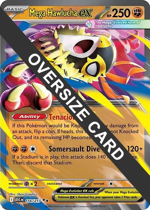 Mega Hawlucha ex, Jumbo Cards #116