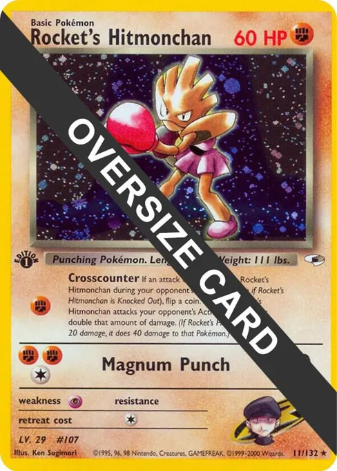 Rocket's Hitmonchan, Jumbo Cards #11