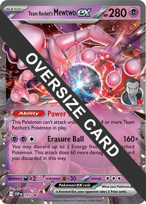 Team Rocket's Mewtwo ex, Jumbo Cards #205