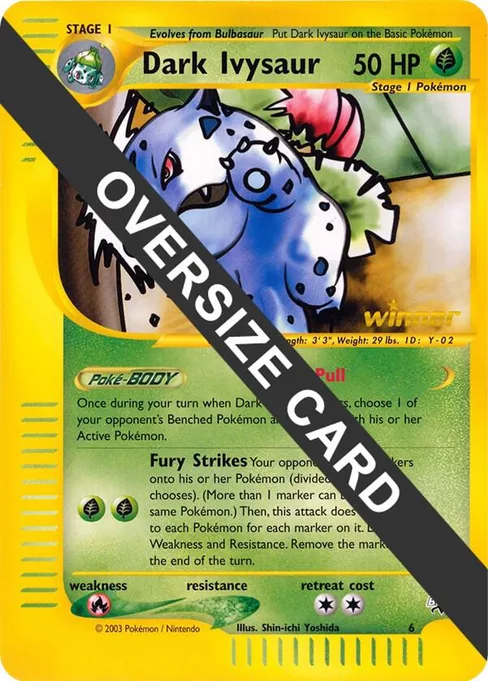 Dark Ivysaur, Jumbo Cards #6