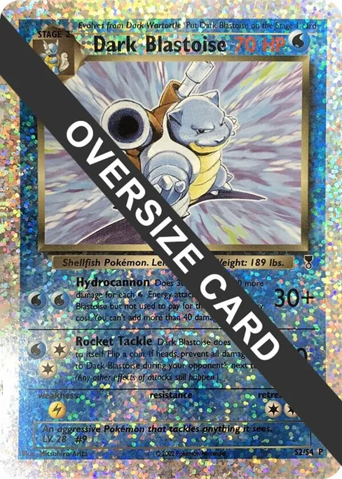 Dark Blastoise, Jumbo Cards #S2