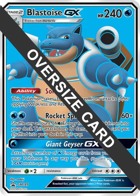Blastoise GX, Jumbo Cards #SM189