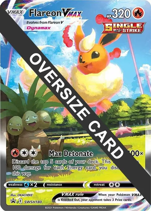 Flareon VMAX, Jumbo Cards #SWSH180