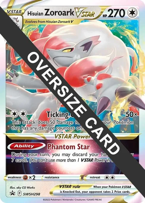 Hisuian Zoroark VSTAR, Jumbo Cards #SWSH298