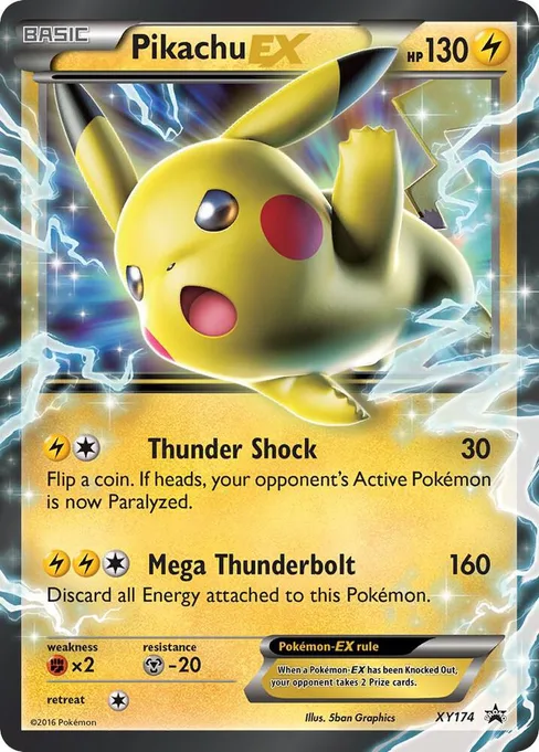 Pikachu EX, Jumbo Cards #XY174