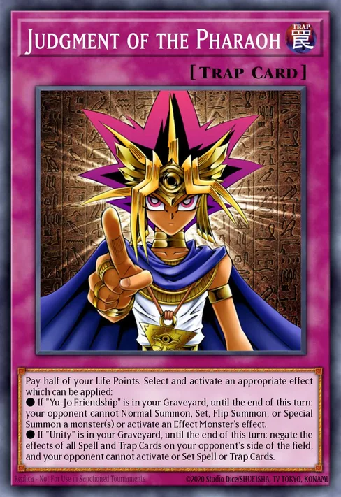 Judgment of the Pharaoh, Weekly Shonen Jump April 2017 membership promotional card #JUMP-EN008