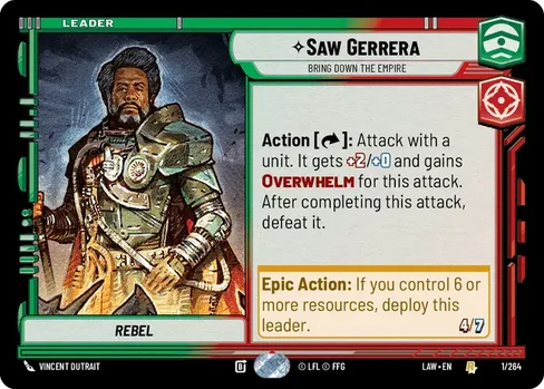 Saw Gerrera — Bring Down the Empire, A Lawless Time #001