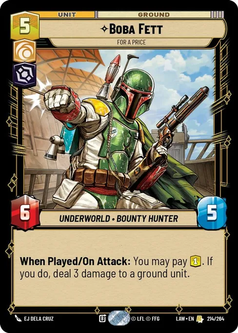 Boba Fett — For a Price, A Lawless Time #214