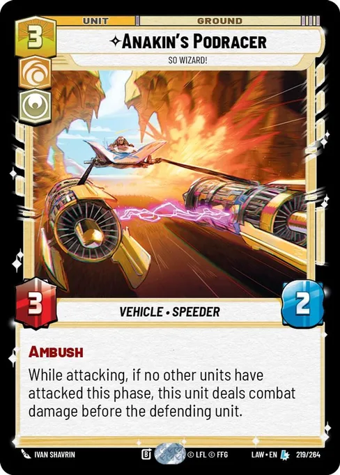 Anakin's Podracer — So Wizard!, A Lawless Time #219