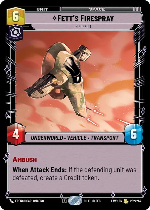 Fett's FIrespray — In Pursuit, A Lawless Time #252