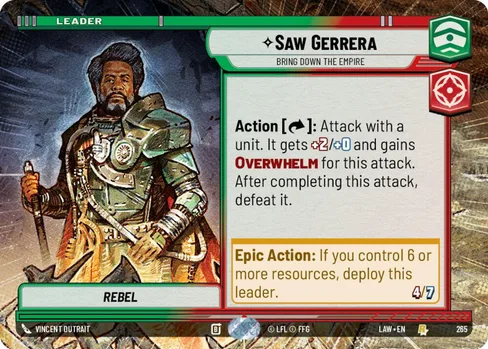 Saw Gerrera — Bring Down the Empire, A Lawless Time #265