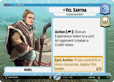 Vel Sartha — Aldhani Insurgent, A Lawless Time #270