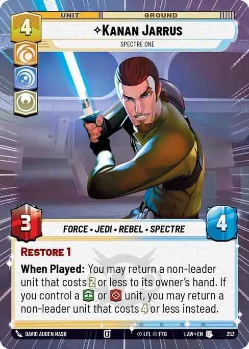 Kanan Jarrus — Spectre One, A Lawless Time #353