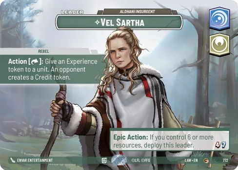 Vel Sartha — Aldhani Insurgent, A Lawless Time #772