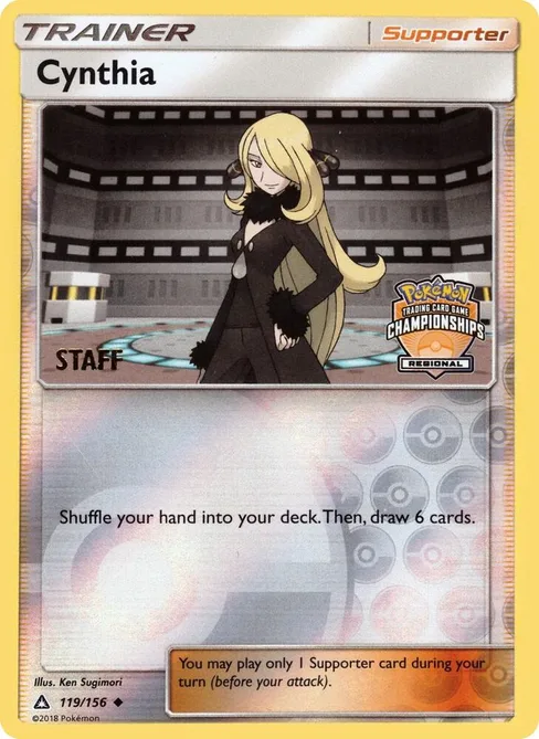 Cynthia, League & Championship Cards #119