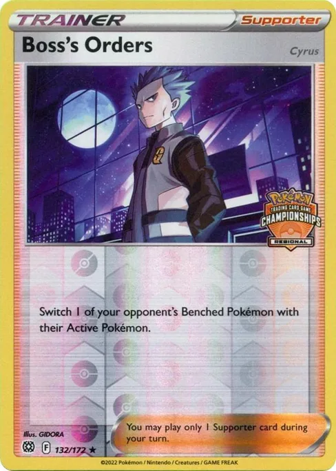 Boss's Orders, League & Championship Cards #132