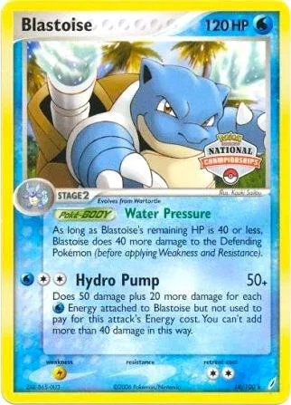 Blastoise, League & Championship Cards #14