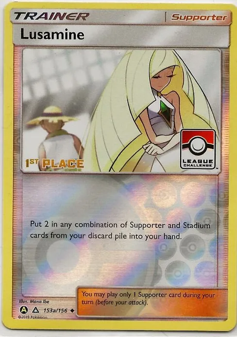 Lusamine, League & Championship Cards #153a