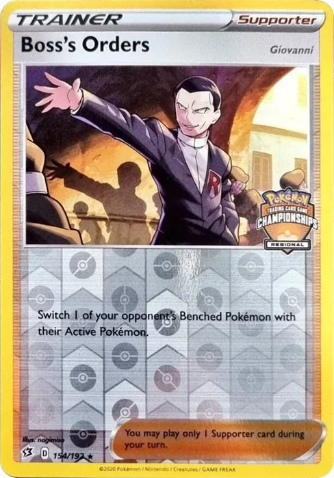 Boss's Orders, League & Championship Cards #154