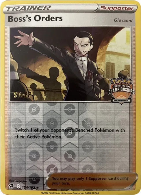 Boss's Orders, League & Championship Cards #154