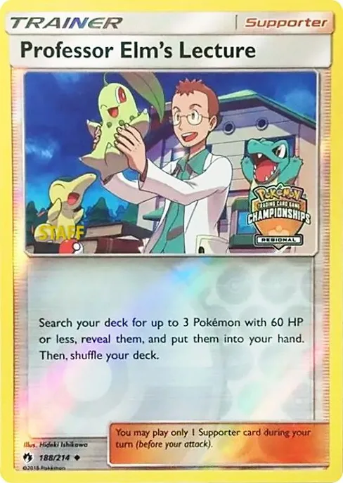 Professor Elm's Lecture, League & Championship Cards #188