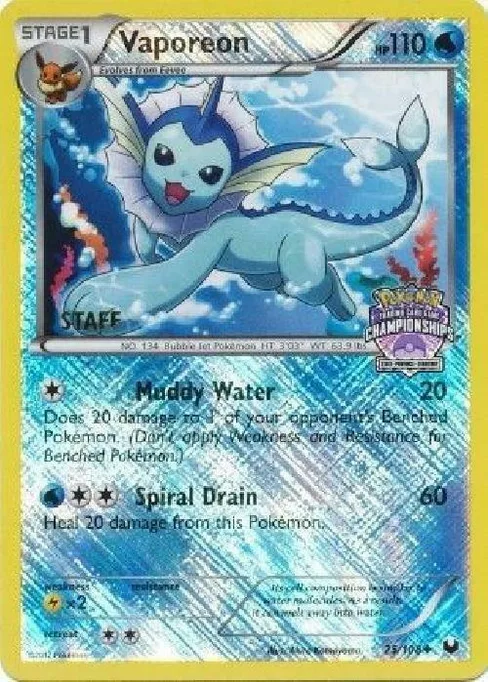 Vaporeon, League & Championship Cards #25