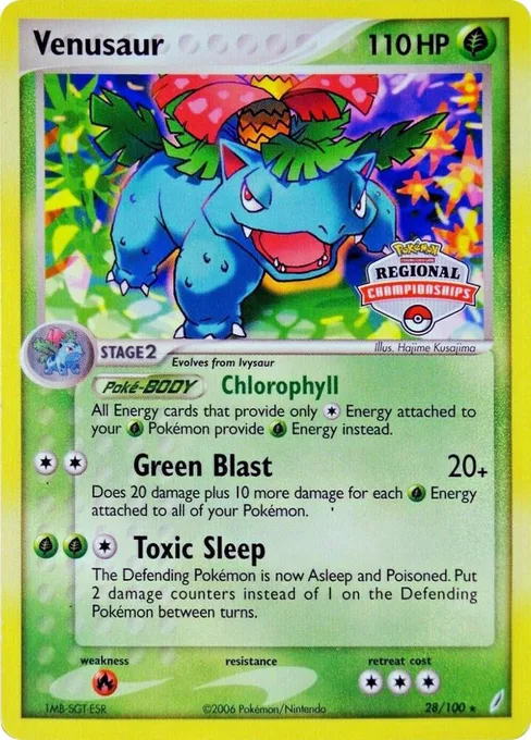 Venusaur, League & Championship Cards #28